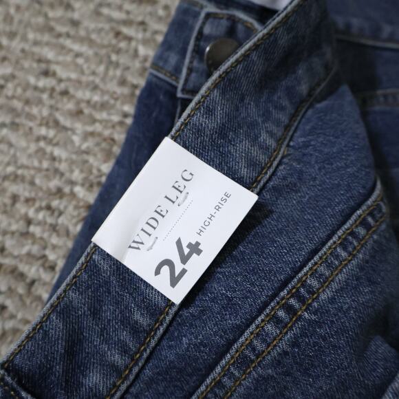 NWT Lane Bryant Painter High Rise Wide Leg Jeans 24 Utility Carpenter Workwear - Picture 5 of 9